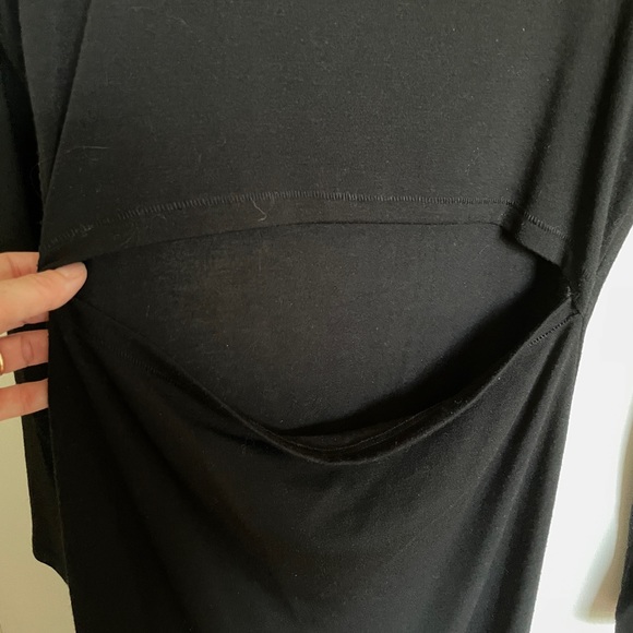 Aritzia Wilfred Free Cut-Out Midi Knit Dress Size Medium - Picture 3 of 4